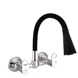 Zoie Orneo Brass Black Chrome Finish Sink Mixer with Swivel Spout, Z31046-picture-16