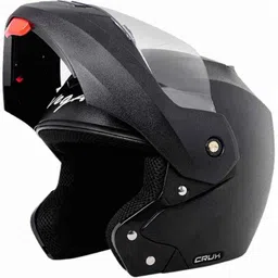 Vega Crux Motorbike Black Full Face Helmet, Size (Medium, 580 mm) image 3