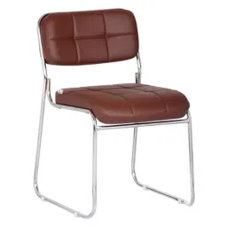 Da URBAN Auston Brown Leatherette Heavy Duty Metal Frame Visitor Chair, 285-picture-21