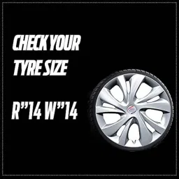 Auto Pearl 4 Pcs 14 inch Plastic Silver Press Fitting Wheel Cover Set for Maruti Suzuki Swift T-4 image 5