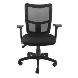 Adiko Black Medium Mesh Back Ergonomic Office Chair with Armrest, ADPN BI 033-picture-37