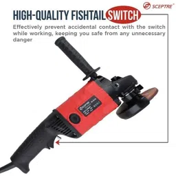 Sceptre Gold SP-AG125 5 inch 1250W Angle Grinder Strong Motor With Ergonomic Handle Superpower Tool For Heavy Duty Applications image 4