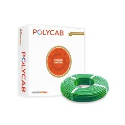 Polycab Optima Plus 1 Sqmm Single Core Green FRLF Copper PVC Insulated House Wire, Length: 90 m-picture-34