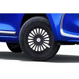 Prigan 4 Pcs 14 inch Polypropylene Matt Black Press Fitting Car Wheel Cover Set for All 14 inch Wheel Car image 3