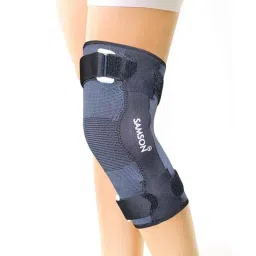 Samson Deluxe NE-0610 Black Hinged Knee Cap, Size: S-picture-35