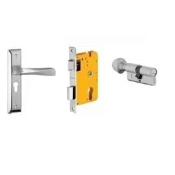 Dorset HL Series Noha 60mm Stainless Steel Silver Chrome Finish Door Handle Lock Set with Coin &a; Knob (Pack of 2)-picture-42