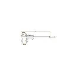 Groz 0-200mm Range Vernier Caliper, VNC/8 image 2