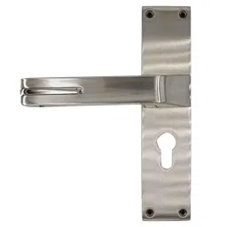 Link 8 inch Plate Zinc Mortise Door Lock Set with Cylinder for Both Side Key, 2020 image 2