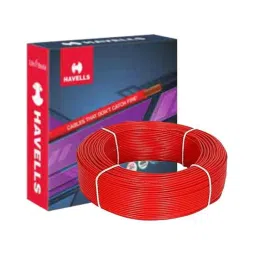 Havells Life Shield 1 Sqmm Single Core Red HFFR Copper Conductor Unsheathed Flexible Industrial Cable , WHFFZNRL11X07, Length: 180 m-picture-13