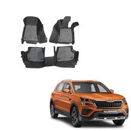 Kozdiko 7D Luxury Car Foot Mat Set for Skoda Kushaq, Kozdiko_56-picture-18