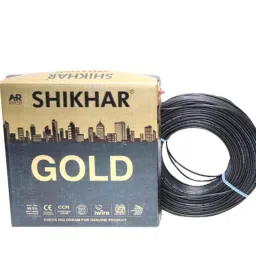 Shikhar Gold 4mm PVC 90m FR Black House Wiring Cable-picture-21