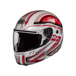 Studds N2 Expanded Polystyrene White &a; Red Flip Up-Full Face Helmet, Size: 570 mm-picture-32