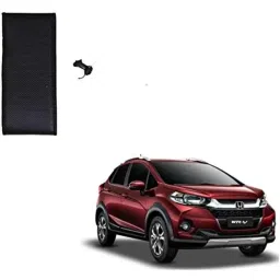 Kozdiko Faux Leather Black Stitchable Steering Wheel Cover for Honda WRV-picture-48