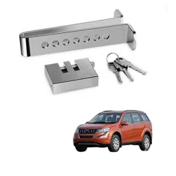 Kozdiko Stainless Steel 8 Holes Clutch &a; Brake Pedal Anti Theft Car Lock with 3 Keys for Mahindra XUV 500 New-picture-40
