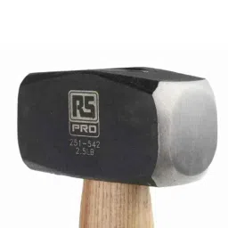 RS Pro 1.1kg Medium Carbon Steel Lump Hammer with Wood Handle, 251542 image 2