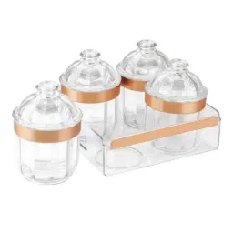 Trueware 4 Pcs Kimora 500ml Rose Gold Container Set with Tray-picture-22