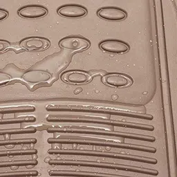 Kozdiko 4 Pcs Rubber Beige Car Simple Mat Set for Tata Nexon 2021 image 3