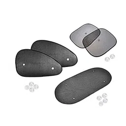 Auto Pearl 4 Pcs PVC &a; Mesh Black Window Side Chipkoo Sun Shade Set for All Maruti Hatchback Cars-picture-45