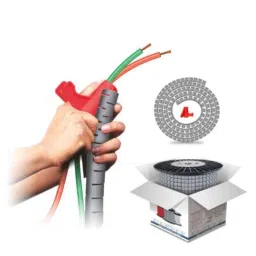 Noveau Safe-T-1ST 22mm 50m Virgin HDPE Metallic Silver Cable Zipper, NSFZ22MS0050-image-10