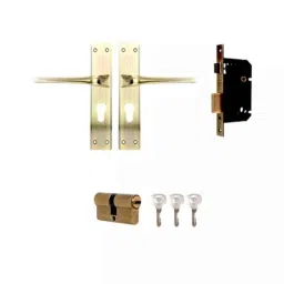 Yale YMC511-RE-SS 60 SBL Stainless Steel Rose &a; Baby Latch Mortise Set with Lever Handle image 3