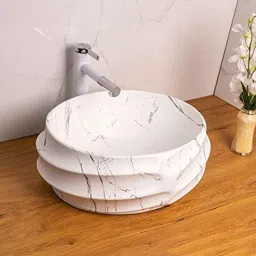 Bassino Art 45.5x38.5x17cm Ceramic White Wash Basin, ZX_006-picture-12
