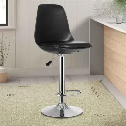 MBTC Rapid Polypropylene Black High Bar Stool Chair image 2