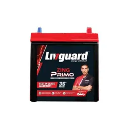 Livguard Zing Primo 35Ah 12V C20 Black &a; Red Left Layout Battery with 18+18 Months Warranty for Four Wheelers, ZP 38B20 L-picture-44