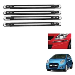 Kozdiko 4 Pcs Black Designer Car Bumper Protector Guard Set for Maruti Suzuki A-Star-picture-11