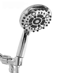 Aquieen ABS Chrome Finish 6 Function Mist &a; Rain Crystal Hand Shower-picture-20
