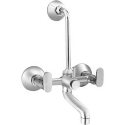 IRIS Snow Brass Chrome Finish Wall Mixer with Bend-picture-29