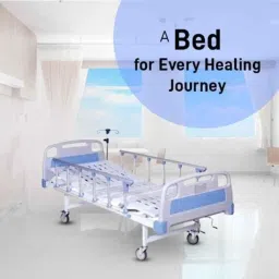 Diya Healthcare WSH-1236 Mild Steel Pre-Treated Epoxy Powder Coated Full Fowler Bed ABS Panel &a; Collapsible Railings image 5