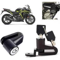 Auto Pearl Steel Black Heavy Duty Anti-Theft Disc Brake Lock for CBR 250R, Lock_325-picture-29