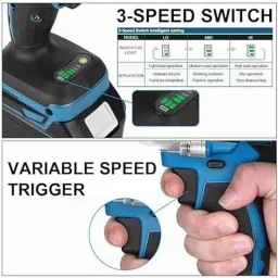 Krost 21V ABS Brushless Powerful Cordless Impact Wrench without Battery &a; Charger image 5