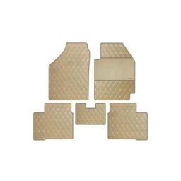 Elegant Luxury Leatherette Beige Carpet Car Mat Set for Renault Duster-picture-33