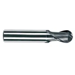 Totem F166 5 mm 2 Flute TiAlN Coated Stub Length Ball Nose Solid Carbide End Mill, FBK0500621, Overall Length: 51 mm-picture-27
