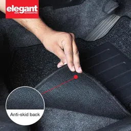 Elegant Carry 5 Pcs Polypropylene Black Carpet Car Floor Mat Set for Mercedes Benz S-320 image 3