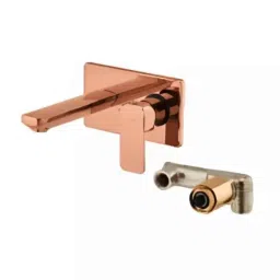 Cera Ruby Single Lever Wall Mount Basin Mixer Rose Gold, F1005473RG + F4065101RG (Pack of 2)-picture-29