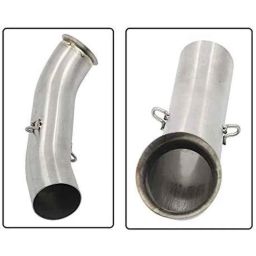 Meenu Arts Middle Bend Pipe (Stainless Steel) for KTM RC 390/ KTM Duke 125/ KTM Duke 250/ KTM Duke 390 (2017-2018 Models) T-14-picture-1