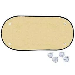 Auto Pearl Mesh Beige Rear Window Sunshade Car Curtain for Mahindra TUV300-picture-48