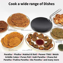 Hawkins Futura 26cm Hard Anodised Induction Friendly Roti Tawa, IART 26 image 5