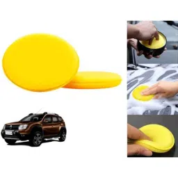 Auto Pearl Polyurethane Beige Washing &a; Waxing Polish Foam Sponge for Duster 2016 (Pack of 2)-picture-44