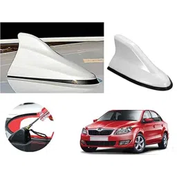 Auto Pearl ABS White Universal Replacement Shark Fin Car Roof Antenna For Skoda Rapid 2012-picture-45