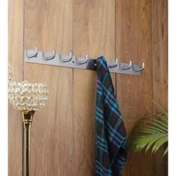 Voltizi 6 Pcs 8 Leg Stainless Steel 304 Grade Satin Finish Wall Mounted Robe Hook Set-image-73