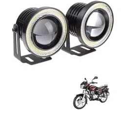 Kozdiko 2 Pcs 15W 3.5 inch High Power White LED Projector COB Fog Light Set with White Angel Eye Ring for Bajaj Discover 125, koz_88411-picture-45
