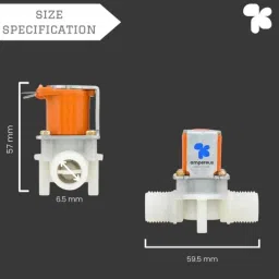 Ampereus 1/2 inch 1800lph 12V DC Inlet Outlet Diaphragm Solenoid Valve image 3
