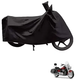 Kozdiko Polyester Black Dust &a; Waterproof Bike Body Cover with Mirror Pockets for Triumph Thunderbird-picture-21