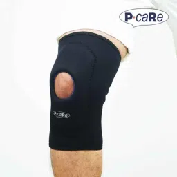 p care P+caRe Neoprene Black Knee Sleeve with Stays, Size: S image 3