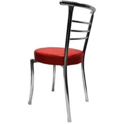 Guru Chair Red Leather Visitor Chair for Office, 002 (Pack of 4) image 3