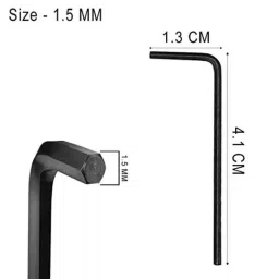 B K Jagan &a; Co 14mm Black Allen Key, B.K.J057 image 2