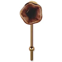 Screwtight 130mm Ceramic ‎Brown &a; Gold ‎Glossy Finish ‎Round Multipurpose Crackle Glaze Hook, CHK001ST (Pack of 4) image 4